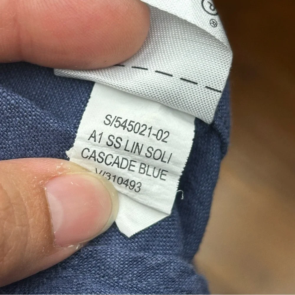 Banana republic linen standard fit short‎ sleeve shirt